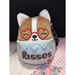 NWT Squishmallows Hershey Kisses Regina Corgi Dog 5" Chocolate Valentines